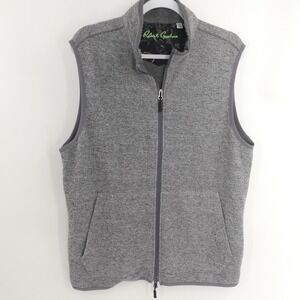 Robert Graham Classic Fit Full Zip Sweater Jacket Gray Men's‎ Large L